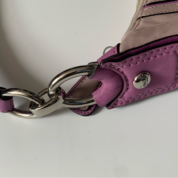 Early 2000s Lavender and Purple Coach Shoulder Bag. - Picture 5 of 10
